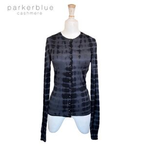 Parker Blue Cashmere Cardigan
